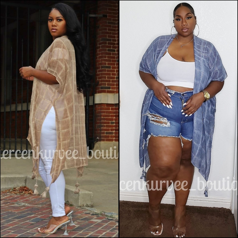 Plus size kimono
